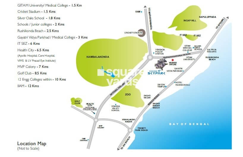 Vaisakhi Skypark in Yendada, Vizag @ 97.31 Lac - Floor Plans, Location ...