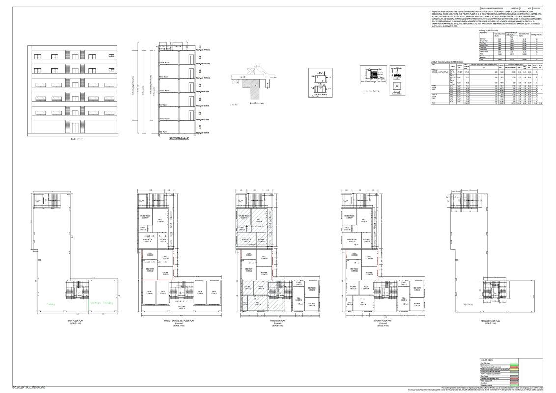 Varaha Pothalas and Vasanthavada Enclave Floor Plans