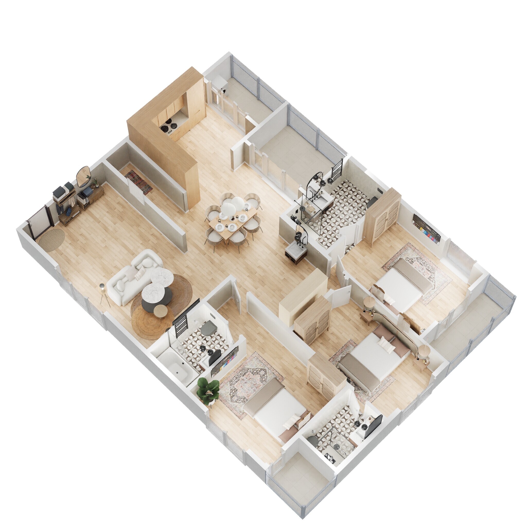 3 BHK 2290 Sq. Ft. Apartment