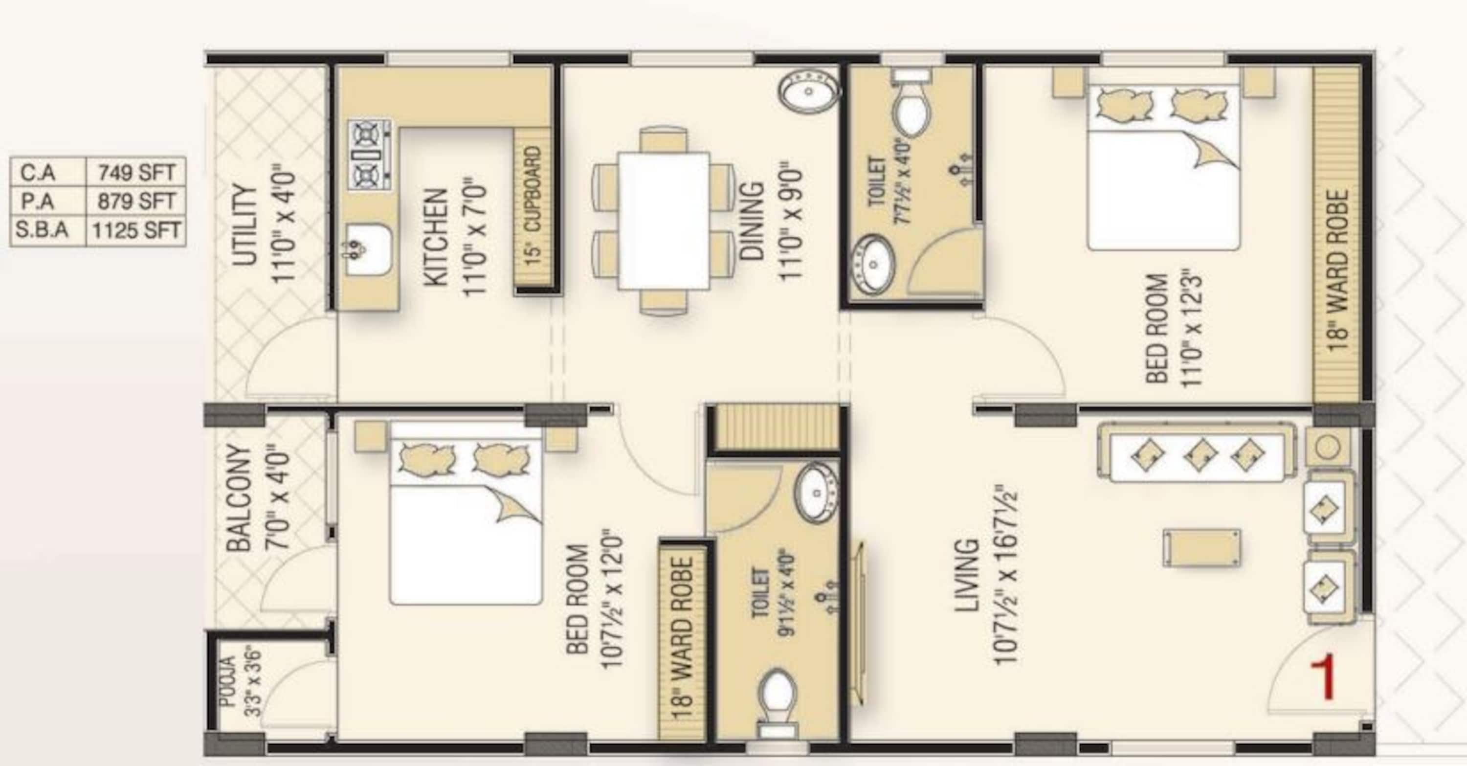 sardar nest sapphire and square apartment 2 bhk 749sqft 20204611154622