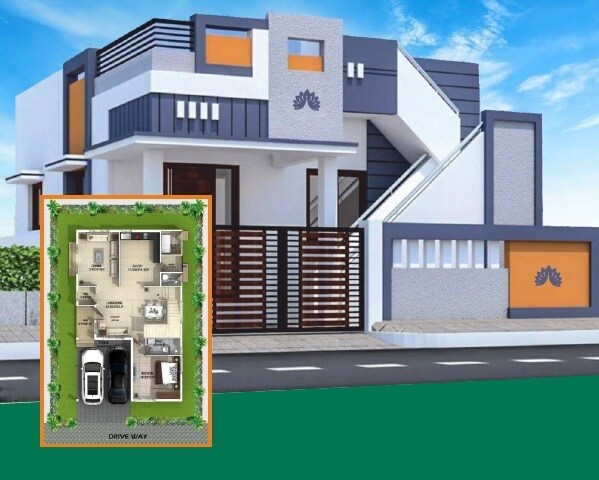 Floor plan of 810 Sq. Ft. Plot in Sri Kartikeya Township Anakapalle, Vizag