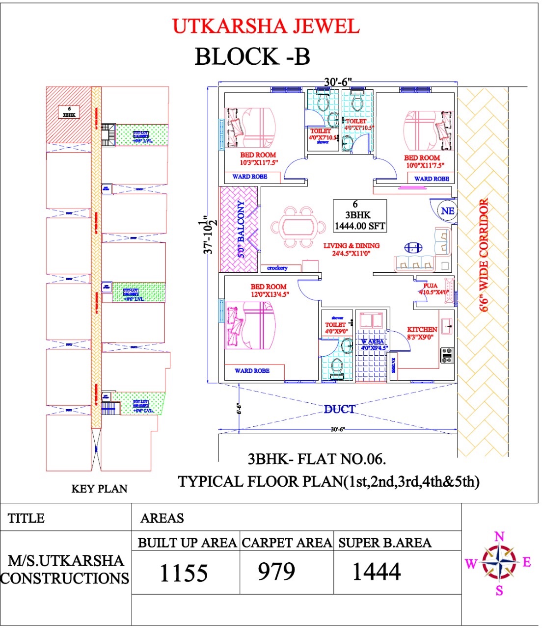 Utkarsha Jewel Floor Plans Tagarapuvalasa, Vizag