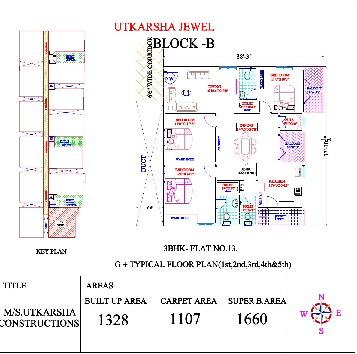 Utkarsha Jewel Floor Plans Tagarapuvalasa, Vizag