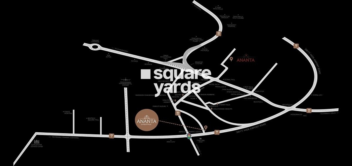 Ananta Lifestyle Location Image
