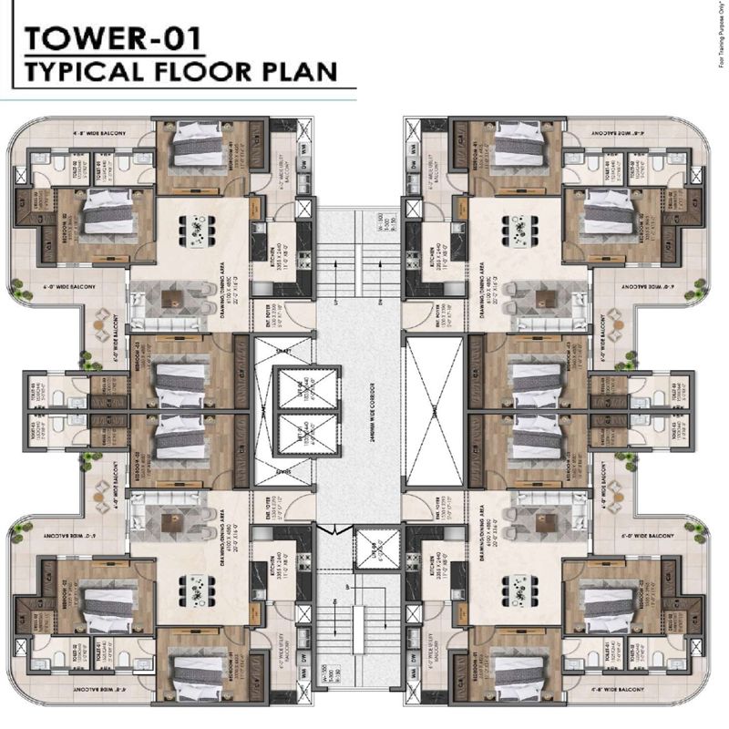 Krishna Atlantis Heights Floor Plans