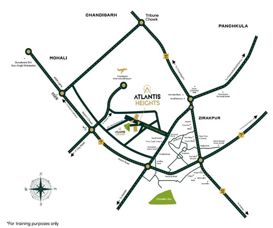 Krishna Atlantis Heights Location Image