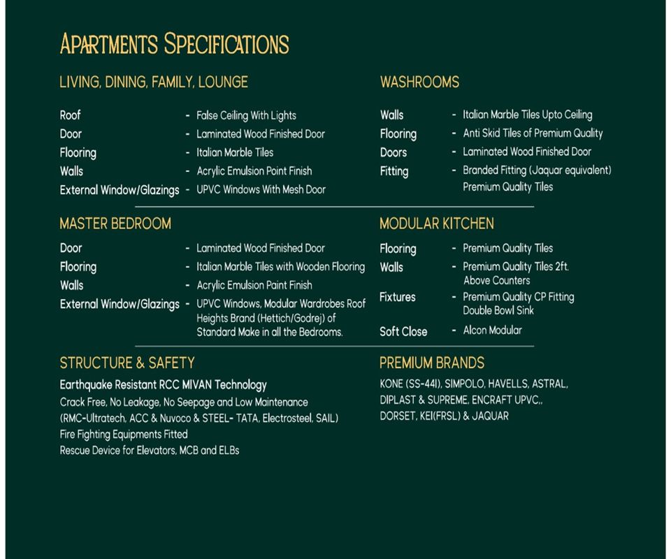 Krishna Atlantis Heights Specification