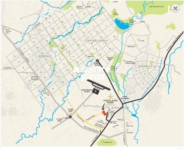 Highland Park Chandigarh Location Image