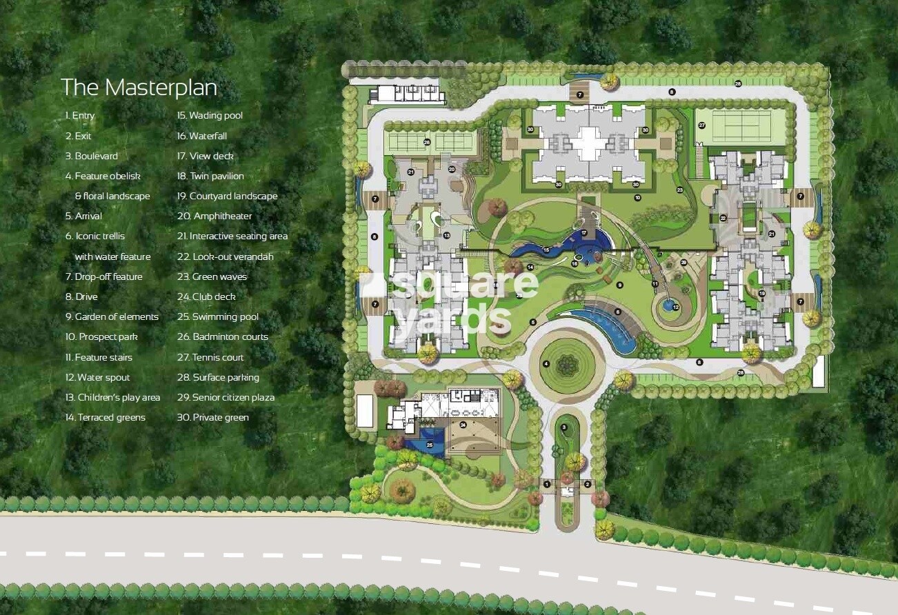 Paradigm-Business-Hermitage-Park_an aerial view of a park filled with lots of green grass