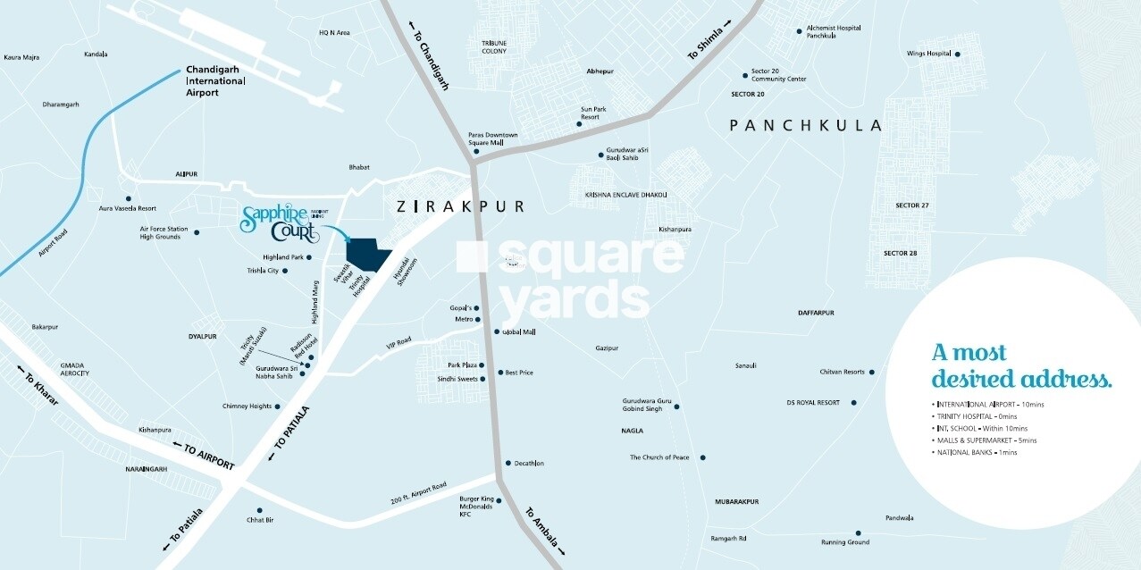 Prem Bansal Sapphire Court Location Image