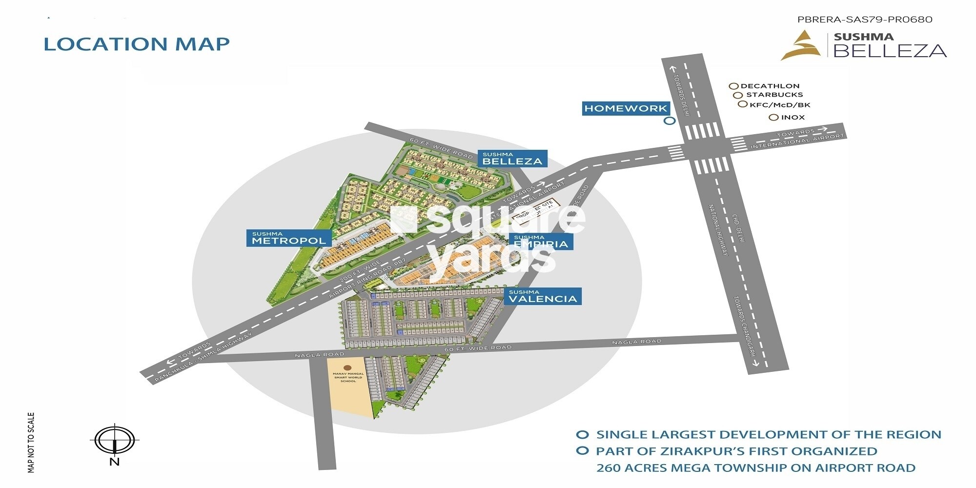 Sushma Empiria Location Image