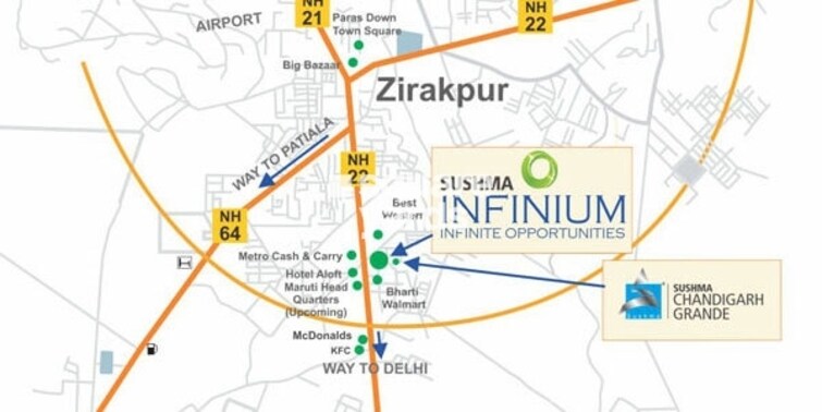 Sushma Infinium Location Image 1