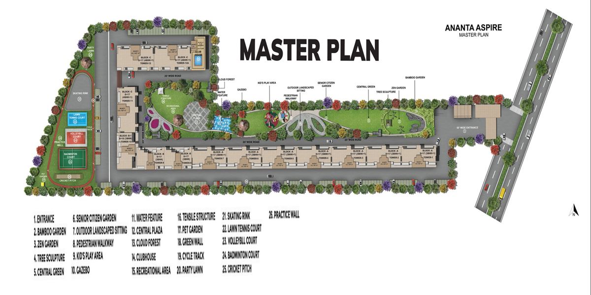 The Ananta Aspire Master Plan Image