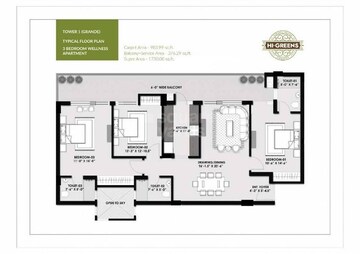  3 BHK Apartment at MRS Hi Greens, Kishanpura – for Sale