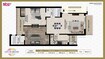 SBP City Of Dreams Zirakpur 2 BHK Layout